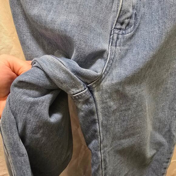 Rollas Slim Sailor Blue Cotton High Waisted Crop Jeans Size 27 Aussie 9 - Picture 4 of 8